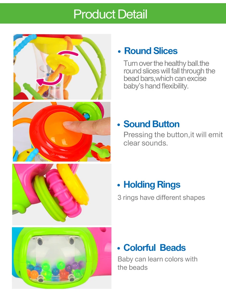 Balle Saine Jouets Bebe 3 6 Mois Hochet Bebe Activite D Apprentissage Educatif Jouets Sensoriels Pour Nourrissons Bebes Multicolore Aliexpress