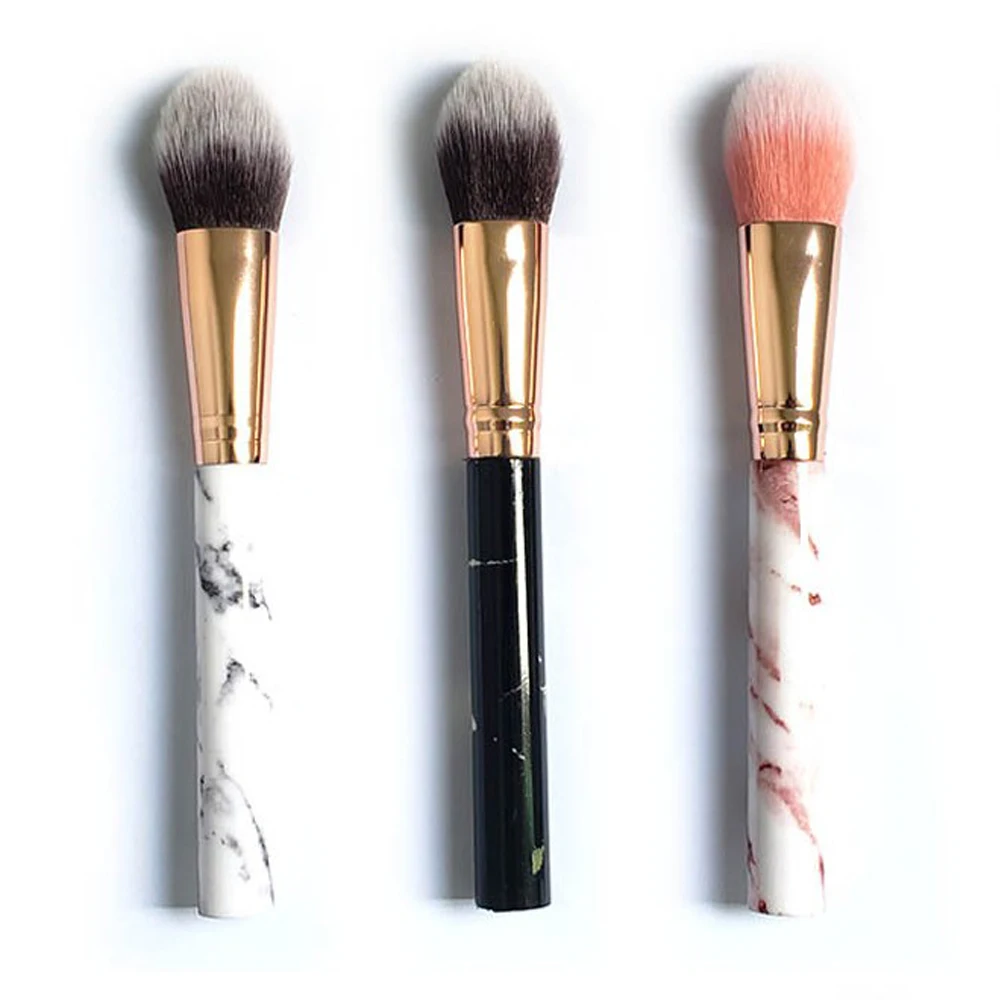 

1pc Flame Shape Makeup Brush Tapered Blending Powder Brush Soft Shadow Foundation Brush Beauty Cosmetic Tool