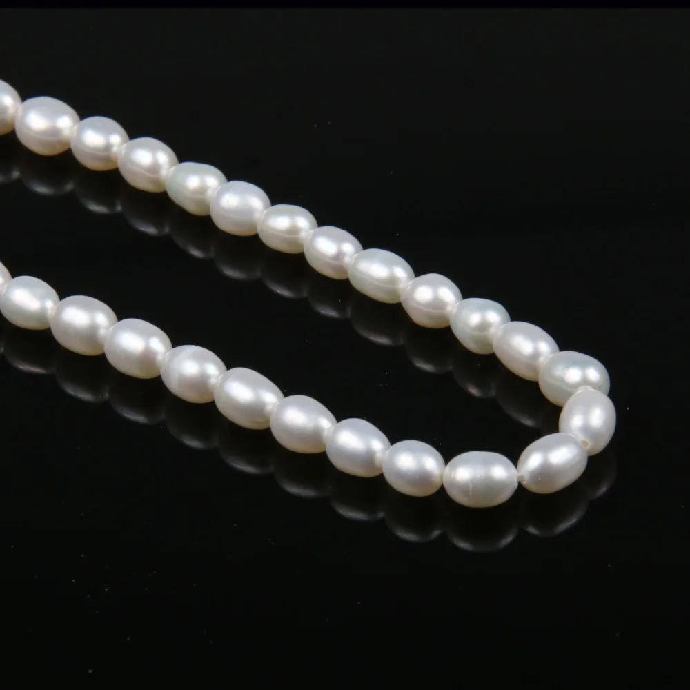 

Natural Freshwater Pearl Beads High Quality 38cm Punch Loose Beads for DIY Women Elegant Necklace Bracelet Jewelry Making