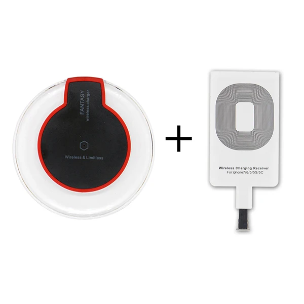 Qi беспроводной зарядный комплект передатчик зарядное устройство адаптер приемник Pad катушка тип-c Micro USB Комплект для iPhone Xiaomi Huawei - Тип штекера: iPhone suit