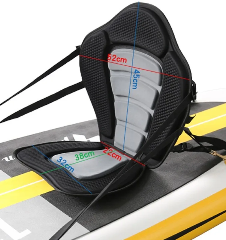 

Adjustable Rowing Boat Seat Rowing Boat Soft and Antiskid Padded Base Seats Deluxe Kayak Cushion with Backrest D90602