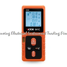 VICTOR 841C/VC841C цифровой лазерный измеритель расстояния 80 м 198ft лазерный дальномер области/объем bubber уровень