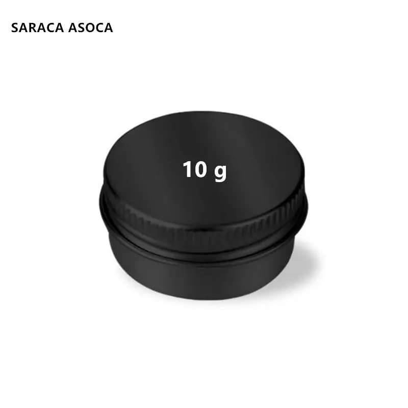 

10ml Empty Refillable Aluminum Jars 10g Silver Metal Tin Cosmetic Containers Crafts Packaging Cosmetic Small Aluminum Box 100PCS