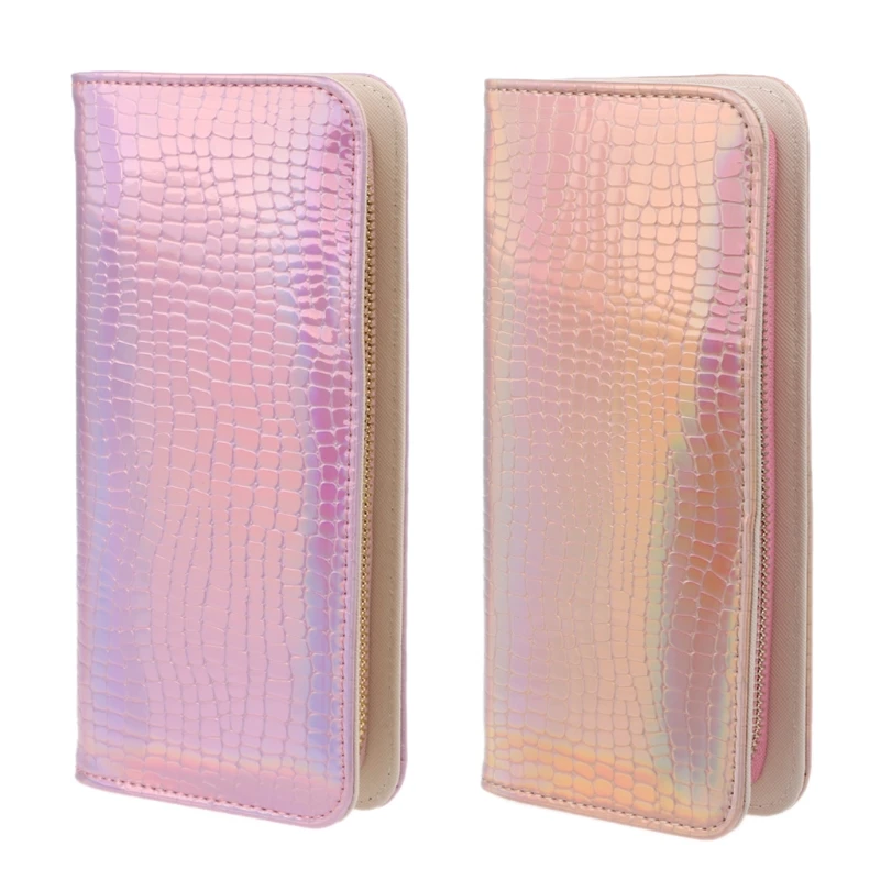 

New Women Holographic Wallet Lady Card Coin Holder Long Purse Clutch Zipper Bag Laser Silver Clutch Wallet
