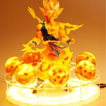 Dragon Ball Z Son Goku светодиодный настольный светильник Spirit Bomb ночной Светильник ламинария комнаты декоративное освещение праздничные подарки 3 выбора света