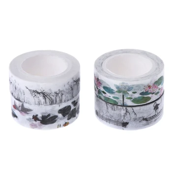 

1 Roll High Quality Washi Tape DIY Vintage Retro Chinese Style Masking Adhesive Washi Tape Decorative Student 15mmx7m