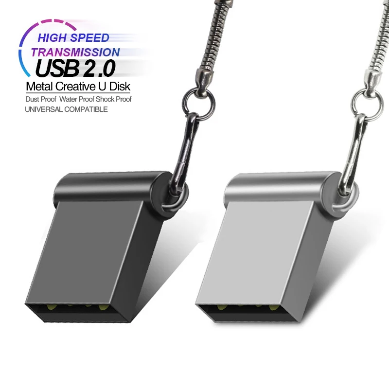 Модный супер мини металлический USB флэш накопитель 32 Гб 64 128 ГБ Ручка U диск карта