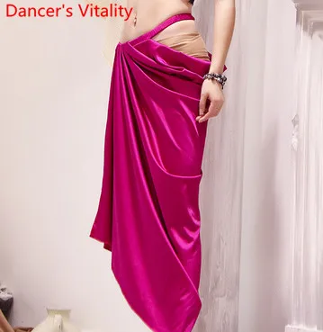 Одежда для танца живота в восточном стиле кружевной топ длинная юбка комплект из 2 предметов индийская танцевальная одежда Костюм для начинающих соревнований - Цвет: Only Skirt as photo