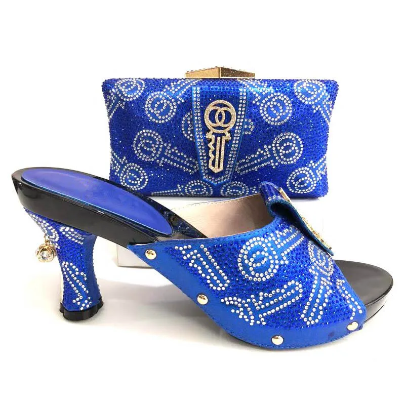 

Royal blue Shoes and Bag To Match Italian Women Shoe and Bag To Match for Parties African Shoes and Bags Matching Set