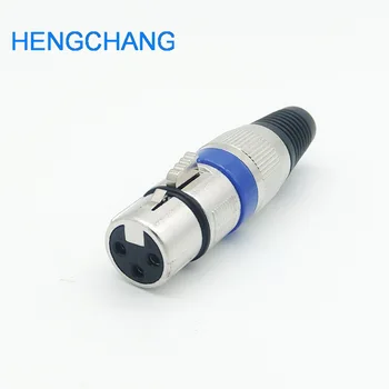 

10pcs 3Pin XLR audio Connector Micphone Plug XLR FeMale connector