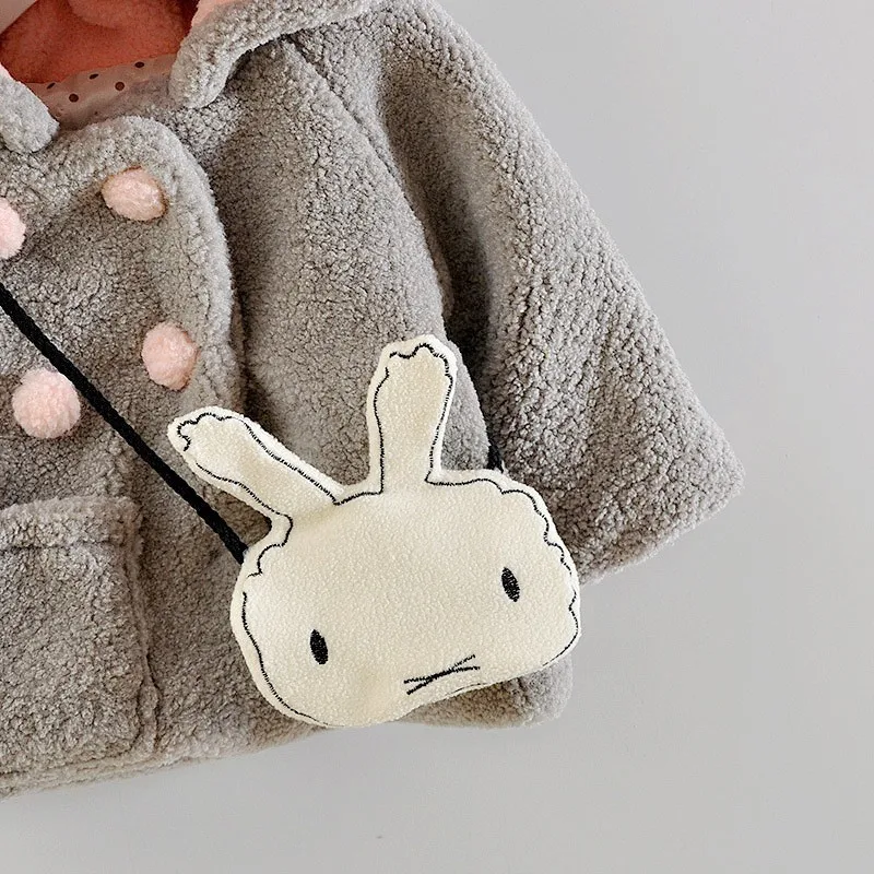 2018 warme Winter Baby Mädchen Fleece Verdicken Niedlichen Kaninchen Mit Kapuze Baumwolle Jacken Kinder Outwear Mäntel