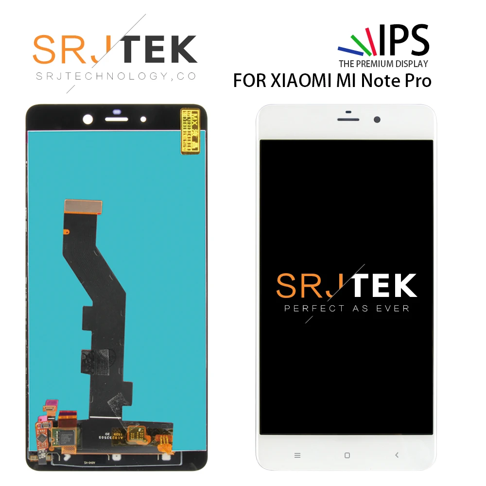 

SRJTEK 5.99" Display For Mi Note Pro LCD Touch Digitizer Assembly With Frame For Xiaomi Mi Note Pro Screen Glass Replacement
