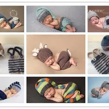 Костюм для новорожденных; Одежда для младенцев; шапка Девочки Мальчики; брюки; вязаная одежда; шапка для фотосессии для малышей; реквизит для фотосессии