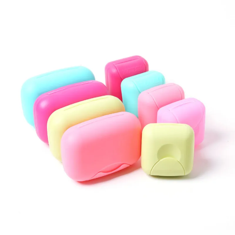 Travel Portable Creative Disposable Boxed Soap Paper Slice Sheets Mini Paper Soap Travel Hiking Container Soap Box