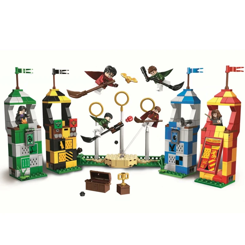 

BELA Harry Movie Quidditch Match Building Blocks Kit Bricks Sets Classic Potter Model Kids Toys Marvel Gifts Compatible Legoings