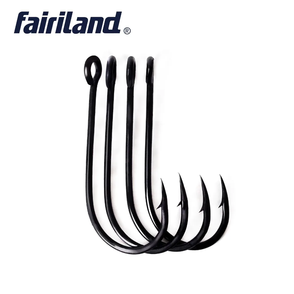 

Worm Fishing Hook high carbon steel bottom bouncing spinner blade hooks size 2, 4, 6, 8, 10 Teflon coated Fish hooks jig's hook