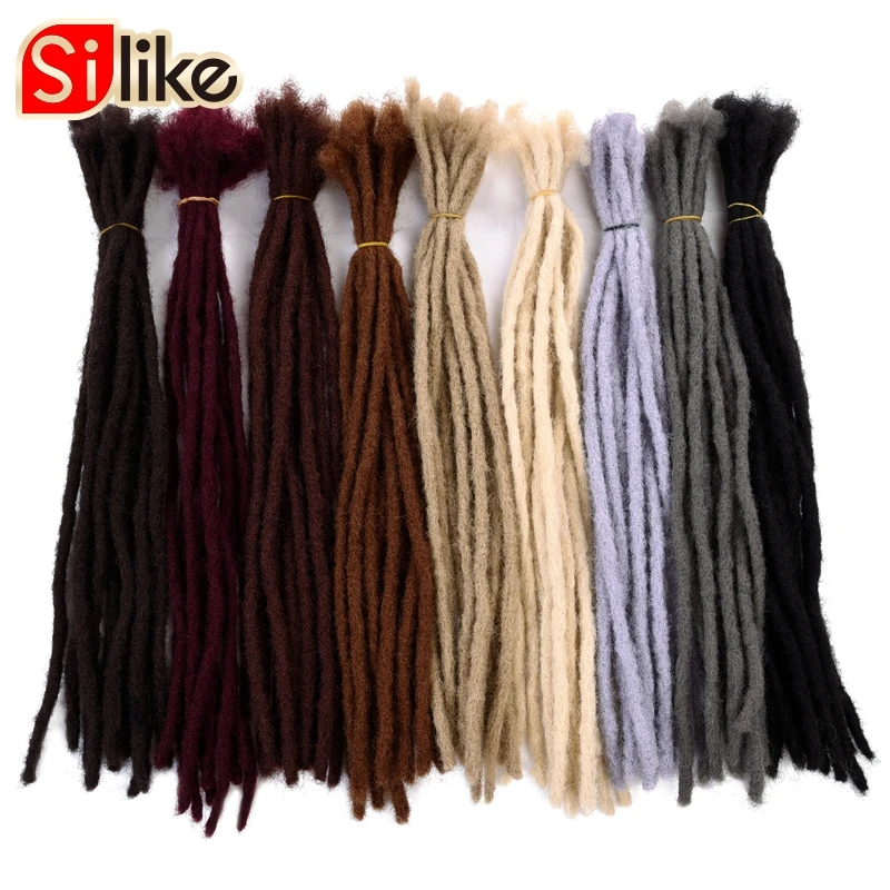 

Silike Synthetic Permanent Lock Extensions Hair 20'' 5 strands\pack 9 Pure Color Can Be Cut Crochet Braid Hair For Women