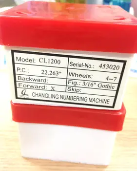 

GTO numbering box numbering head numbering machine 4x6/4x9