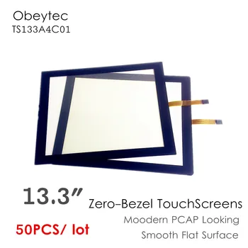 

50PCS! obeycrop 13.3" resistive touchscreen, 4-Wire resistive touch Technology, smooth, flat integration, TS133A4C01