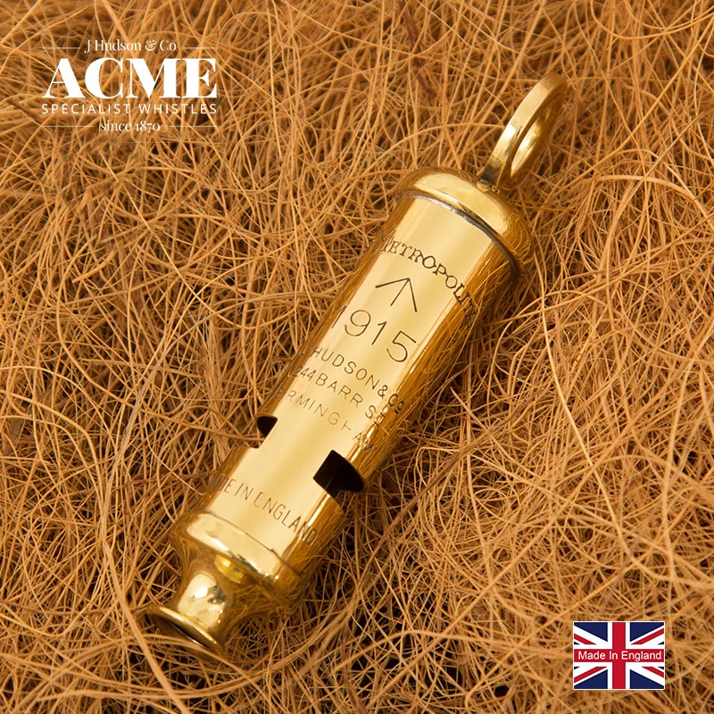 

ACME 1915 high-end custom metal collection whistle fashion necklace pendant whistle sound clear loud survival whistle