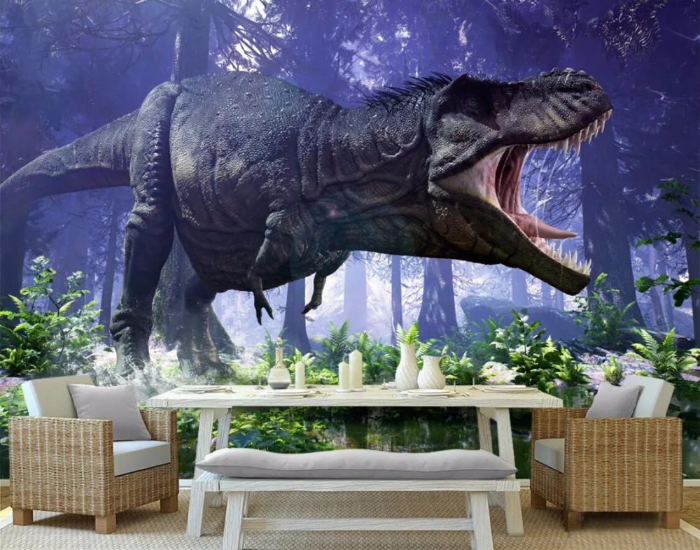 Custom mural 3d wallpaper Jurassic dinosaurs in the world home