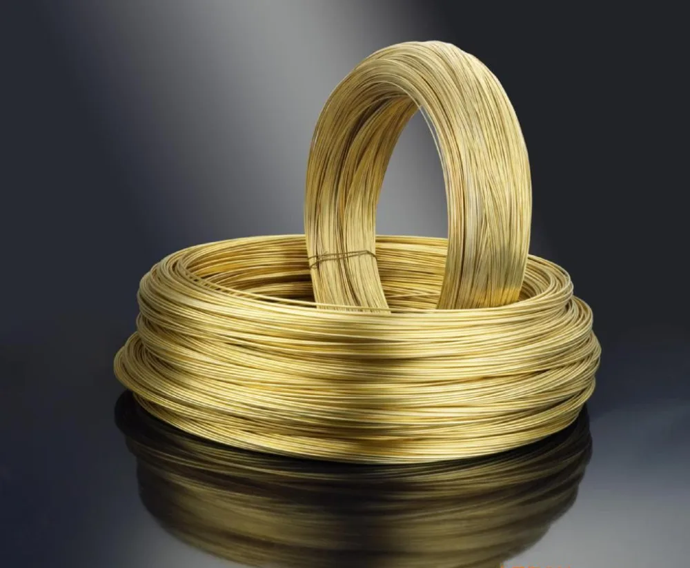 50 метров/рулон латунной проволоки диаметр 0,5 мм 0,6 мм 0,8 мм 1 мм H62 латунная проволока латунная веревка латунный кабель