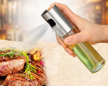 

Oil Sprayer for Cooking Stainless Steel and Glass Bottle Oil Dispenser for Cooking Utensils/Frying Salad/Baking W7424
