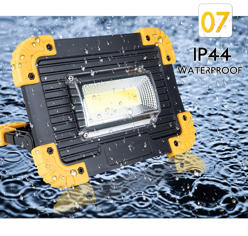 Rechargeable 20W COB LED Flashlight Work Light Lantern Flood Light USB Power Out Torch For Camping Tent Hand Lamp Car Repair (10)