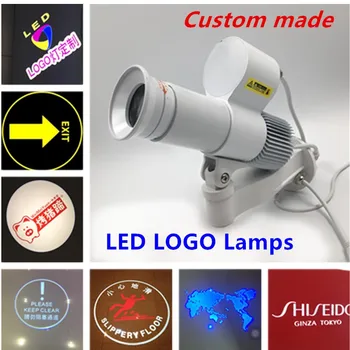 

LED Logo lamps 10W 5000 lumens advertising Dynamic Gobo spotlight Rotating custom Projection advertising Track light 110V 230V