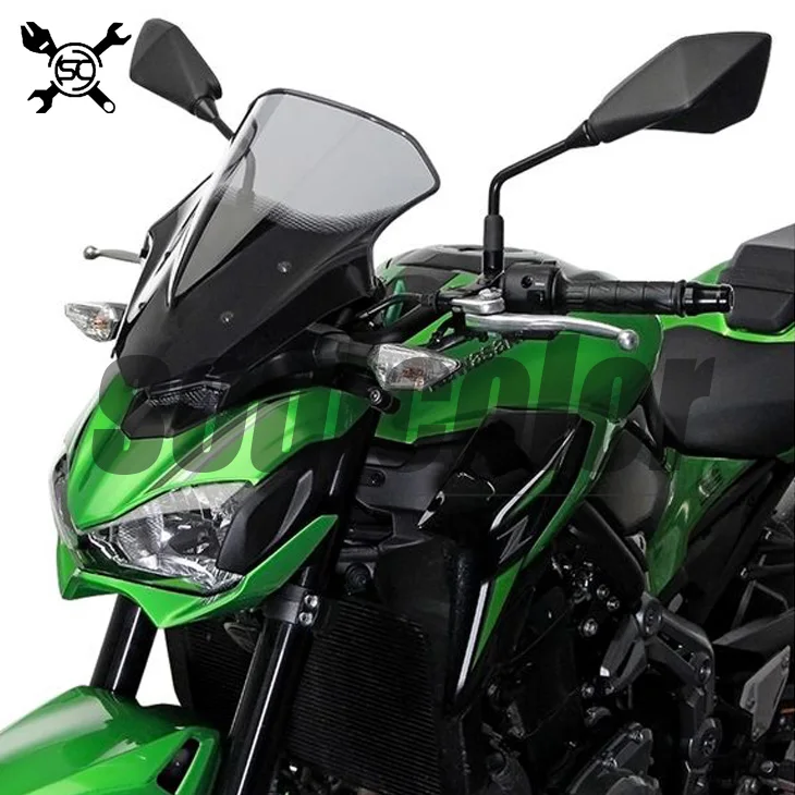 Мотоцикл черный ветровое стекло козырек стиль подходит для Kawasaki z900 двойной пузырь