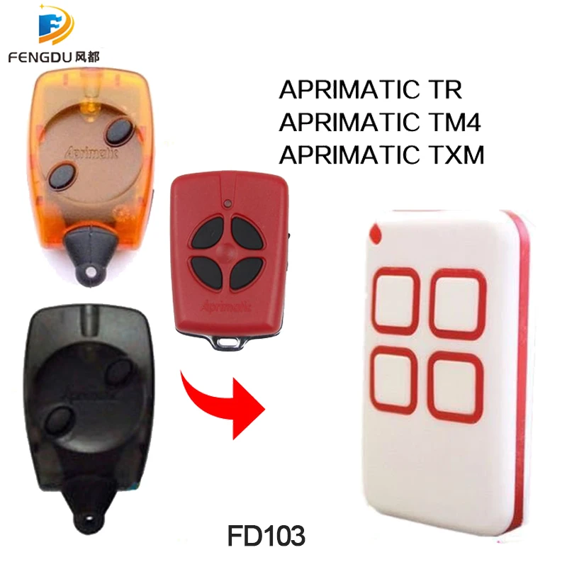 

Clone Compatible For APRIMATIC TR TM4 TXM Multi Frequency Remote Control Duplicator Auto Scan 4 In One Handsender Transmitter