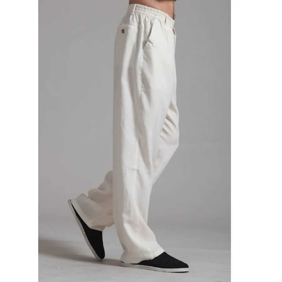 mens baggy linen trousers uk
