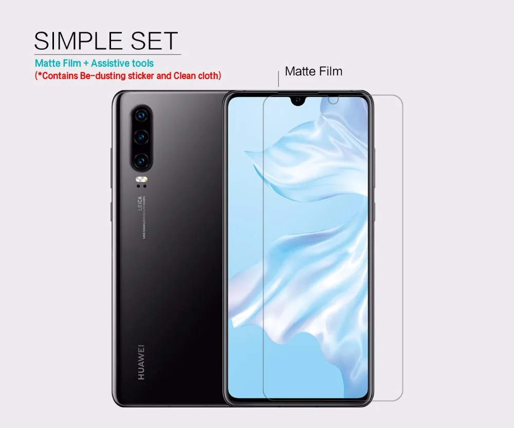 2 шт./партия huawei P30 Защитная пленка NILLKIN кристально чистая или Матовая Антибликовая мягкая защитная пленка для huawei P30