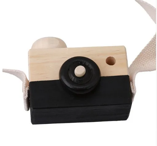Симпатичные деревянные Камера видеокамера для Косплэй Опора фотография принимать фото украшения развивающие детей висит шеи деревянные