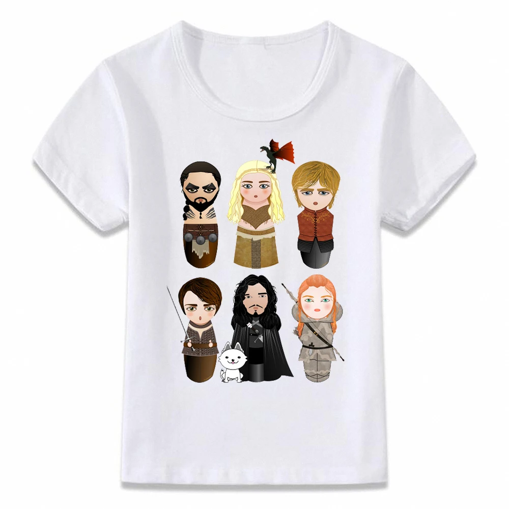 

Kids Clothes T Shirt Game of Thrones Kokeshi Tyrion Lannister Targaryen T-shirt for Boys and Girls Toddler Shirts Tee