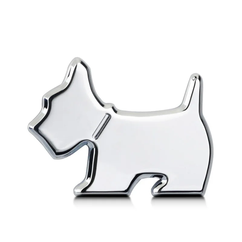 Metal 3D Dog Emblem Badge Sticker For Vehiclesin Car Stickers from