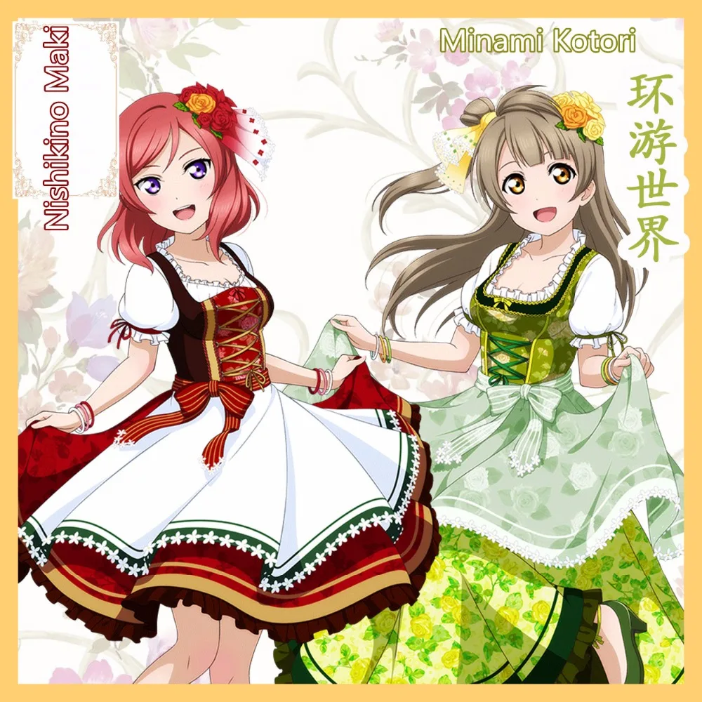 Аниме! Платье Lovelive World Travel Awakening Minami Kotori Nishikino Maki платье лолиты карнавальный костюм