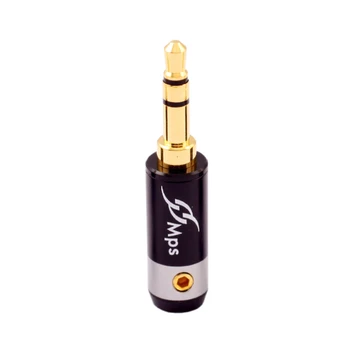 

HiFi MPS Eagle-4S 3poles 3.5mm Audio 24KGold-Plated headphone plug 3.5 Connectors jack Connector plug jack Stereo Headset 4mm