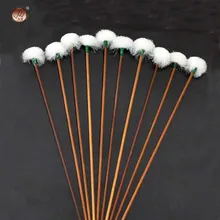 1 шт. ручной работы Ухо воск маленькая головка очиститель инструмент с бамбуковой ручкой Лебедь волос