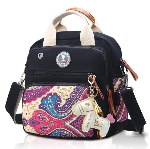 

colorful medium size baby bag insulation mummy bag shoulder aslant portable bump female bag multi function canvas backpack