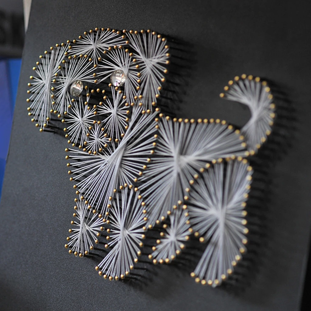 DIY Crafts String Art Kits Funny Animal Dog Pattern Painting  For Kids Adults Beginners Home Decor