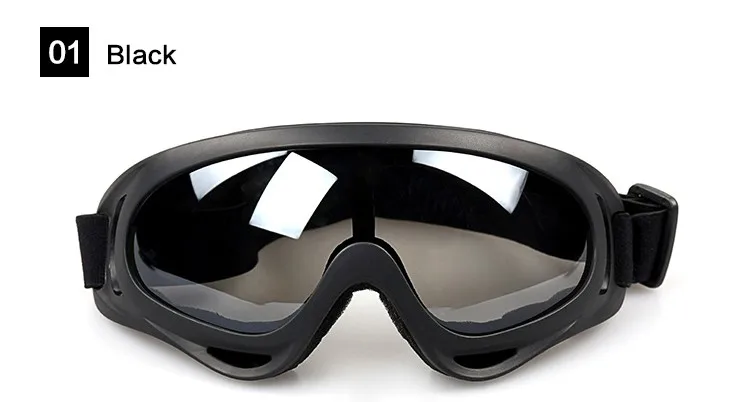 Светлячок очки для мотокросса HD анти-Песчаник мотоцикл езда ветрозащитный Мотокросс очки Спорт на открытом воздухе очки 5 цветов - Цвет: Черный