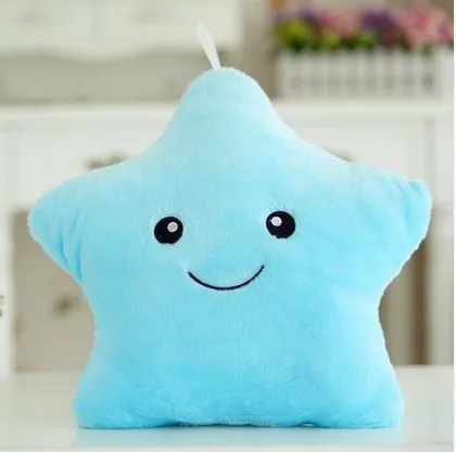Kawaii Подушка светящаяся Звезда Мягкие плюшевые игрушки свечение в темно наряд