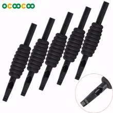 5 шт) 13FT одноразовые Нескользящие трубка рукоятки машинки для татуировок-черный(5 шт