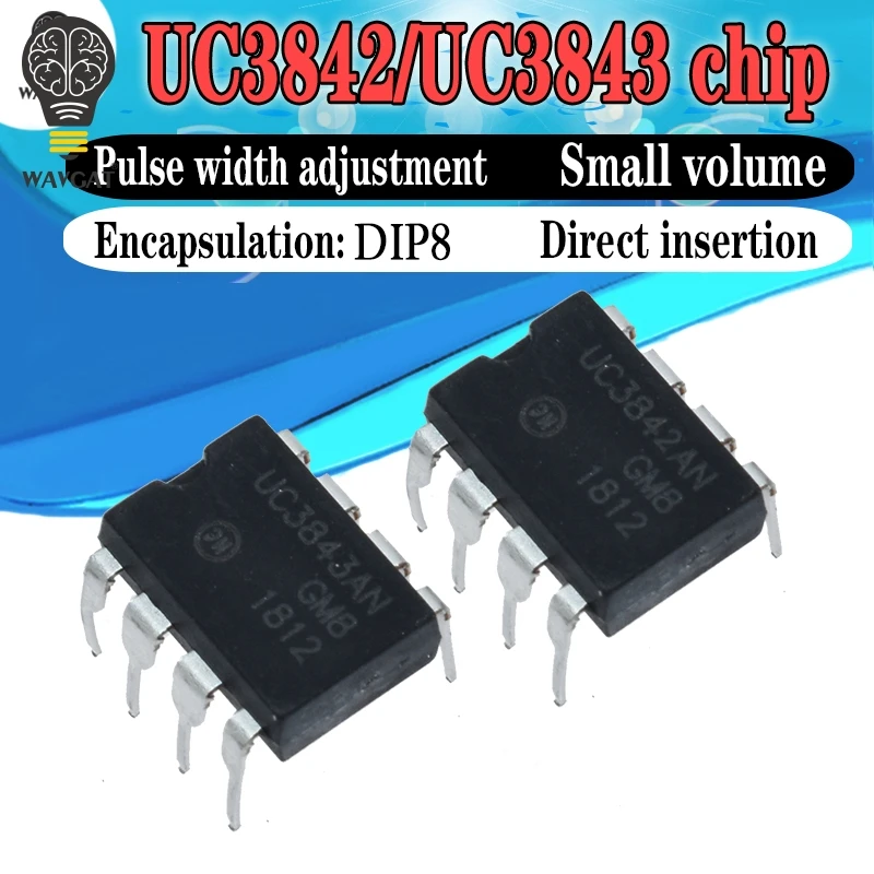 10 шт. UC3842AN UC3843AN DIP8 UC3842 UC3843 DIP 3842AN 8 UC3842A UC3843A UC3843B ШИМ модуляционный контроллер