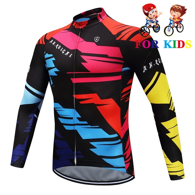 Детская одежда для велоспорта mavic, одежда для велоспорта с длинным рукавом, быстросохнущая одежда для велоспорта, детская дышащая спортивная одежда с длинным рукавом для велоспорта - Цвет: Long Sleeves 1