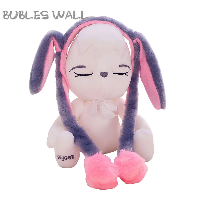 

Bubles Wall Moving Hat Rabbit Ears Plush Toys Sweet Cute Airbag Cap Gift Toy attractive Rabbit Moving Ear for Kids Girls
