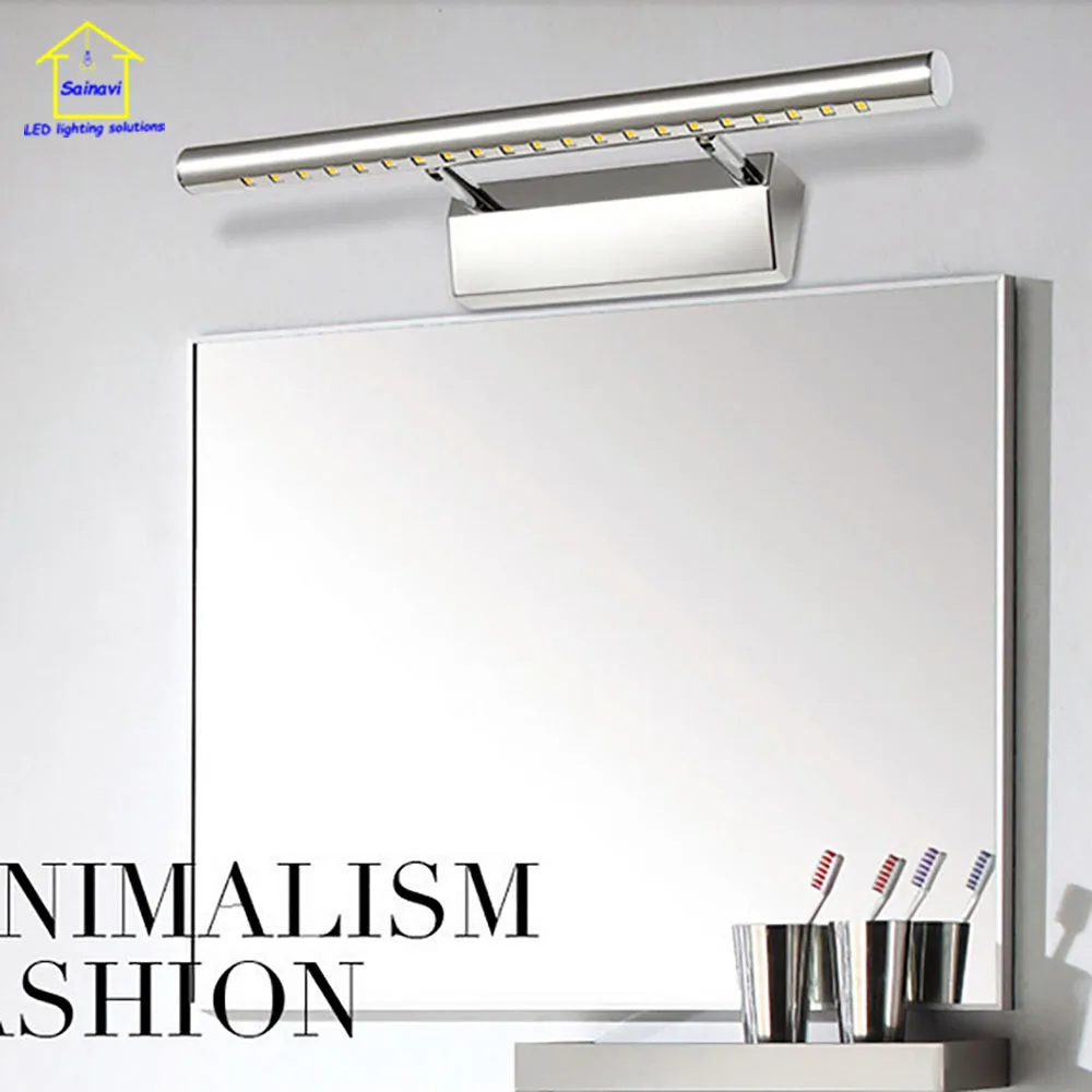 

LED Mirror lamp Length 70cm 9W European-style Simple modern wall lamp for bathroom AC90-260V SMD5050 Pathway Sconce Lighting