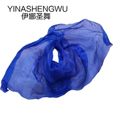 Шелковые Вуали для танца живота, шаль, шарф, чистый Королевский синий цвет, для занятий танцами живота, шелковые вуали для выступлений