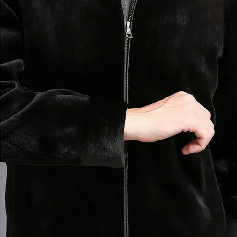 Новая мужская одежда из искусственного меха Мужская одежда пальто мужской воротник с отворотами мех трава Мужская Шуба Куртка Размер S-4XL 5XL